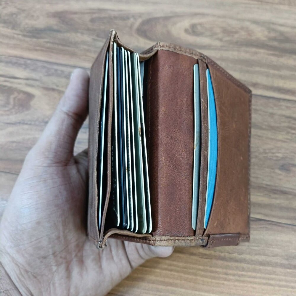 Hunter Leather Bifold Magnetic Money Clip Wallet, Slim Wallet - Picture 6 of 10